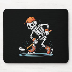Skelett-Eishockey-Halloween-Kostüm Mousepad