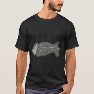 Skelett-Fischknochen-Halloween-T-Shirt T-Shirt