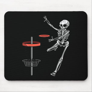 Skelett-Flugscheiben-Golfscheibe Halloween-Frisbee Mousepad