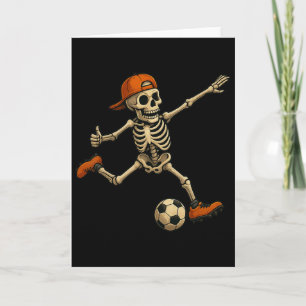 Skelett-Fußball-Halloween-Kostüm für Männer Jungen Karte