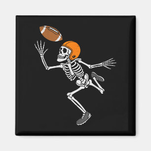 Skelett-Fußball-Halloween-Kostüm Herren Jungen Tee Magnet