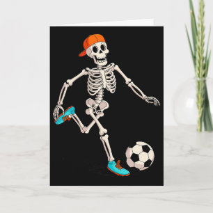 Skelett Fußball Halloween Kostüm Karte