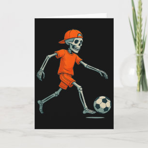 Skelett Fußball Halloween Kostüm Lustiger Fuß Männ Karte