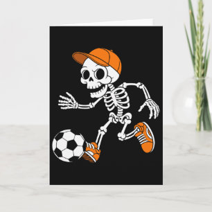 Skelett Fußball Halloween Kostüm Lustiger Fuß Männ Karte