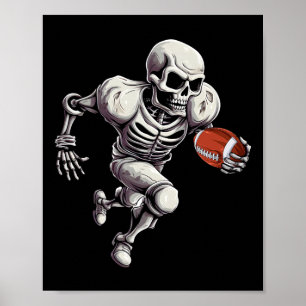 Skelett Fußball Halloween Skull Lover 1 Poster