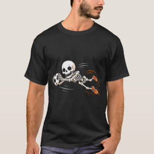 Skelett Fußball Halloween Torwart Jungen Kinder T-Shirt