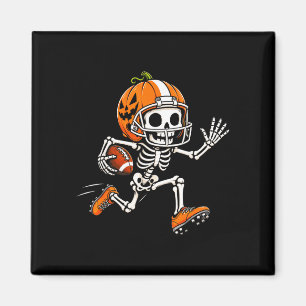 Skelett-Fußball-Kürbis-Halloween-Kostüm Jungen Magnet