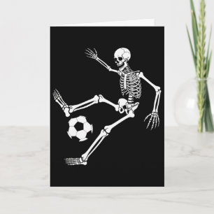 Skelett-Fußballspieler-Halloween-Kostenüm-Enthusia Karte