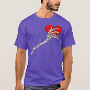 Skelett gebrochene Herzknochen Scheidung Bruchstüc T-Shirt
