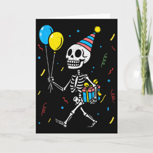 Skelett-Geburtstags-Halloween-Kostüm Jungen Teenag Karte