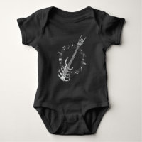 Skelett Gitarre Lover Rock Musik Fan