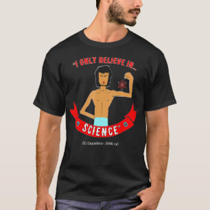 Skelett Glaubt nur an die Wissenschaft T-Shirt