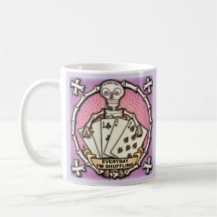 Skelett-Glücksspieler-Pokertasse Kaffeetasse