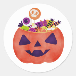 Skelett Goth Style Schwarzer Schädel Runder Aufkleber