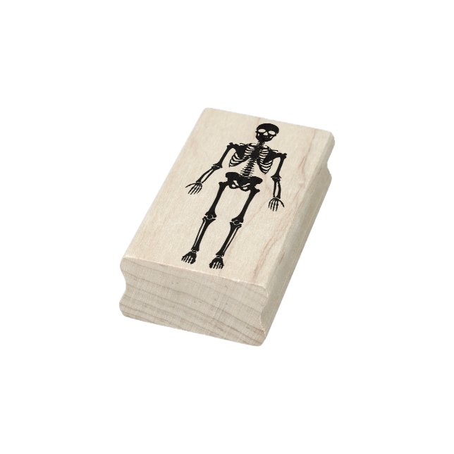 Skelett Gummistempel (Stempel)