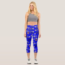 Skelett-Halbkugel Capri Leggings