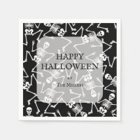 Skelett Halloween-Party Black