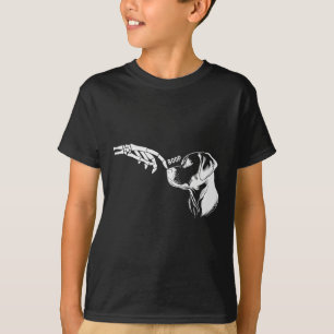 Skelett-Hand Boop Hundeliebhaber Lustiger Hallowee T-Shirt