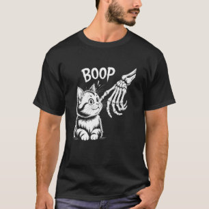 Skelett-Hand Boop Katze Lustige Süße Katzenliebhab T-Shirt