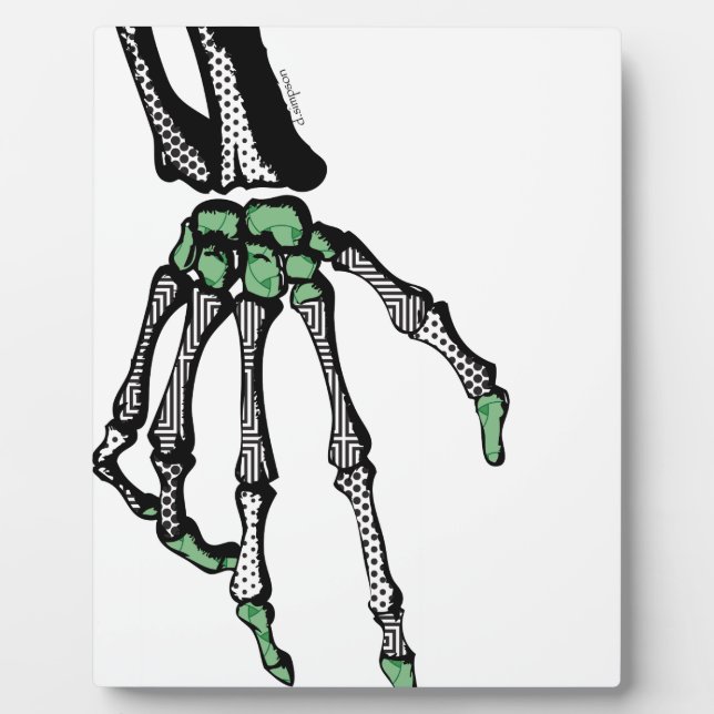 SKELETT HAND DES SCHICKSALS FOTOPLATTE (Vorderseite)