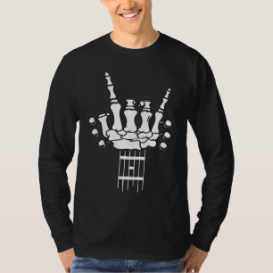 Skelett-Hand-Gitarrismusik T-Shirt