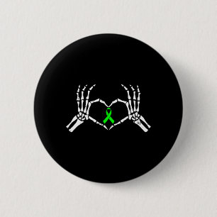Skelett-Hand-Herz-Bewusstseinsband für psychische  Button