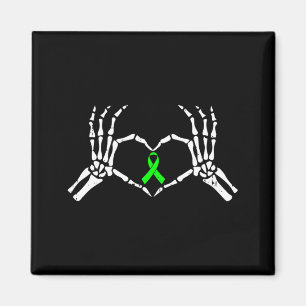 Skelett-Hand-Herz-Bewusstseinsband für psychische Magnet