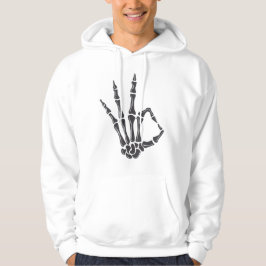 Skelett-Hand OK-Zeichen Hoodie