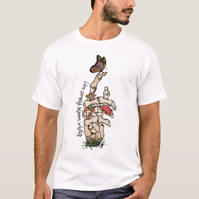 Skelett-Hand-T-Shirt T-Shirt (Vorderseite)