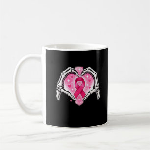 Skelett-Herz-Band-Bewusstseins-Inspirations-Design Kaffeetasse