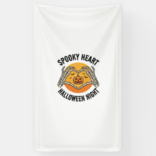Skelett Herz Halloween Vintage Hände Design_1 Banner