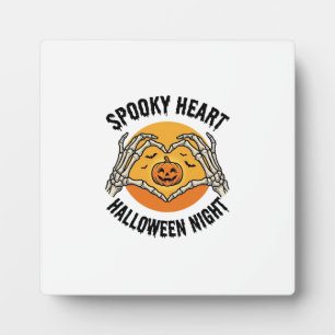 Skelett Herz Halloween Vintage Hände Design_1 Fotoplatte