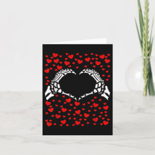 Skelett Herz Hand Knochen Valentinstag für Männer Karte