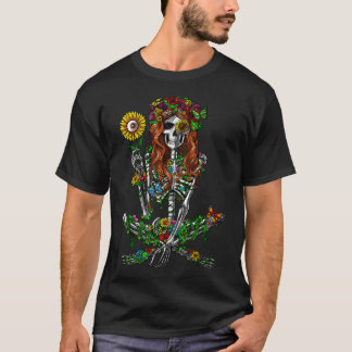 Skelett-Hippie T-Shirt
