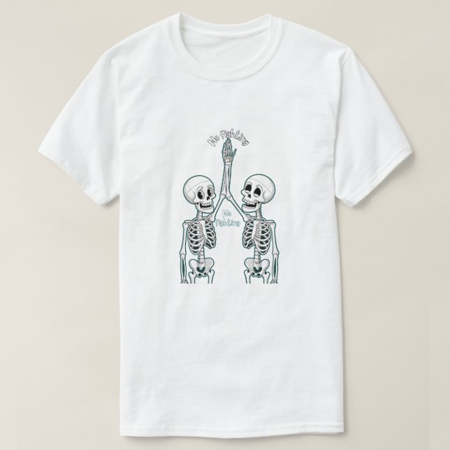 Skelett hoch fünf T-Shirt (Design vorne)