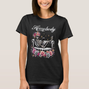 Skelett Homonesleser auf Couch Gothic Anti Soc T-Shirt