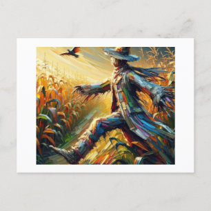 Skelett im Maisfeld, Postkarte
