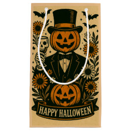 Skelett in Tuxedo Spooky Gastgeschenk Bags Kleine Geschenktüte