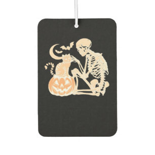 Skelett Katzen Schädel kitty Süßes Halloween-Desig Autolufterfrischer