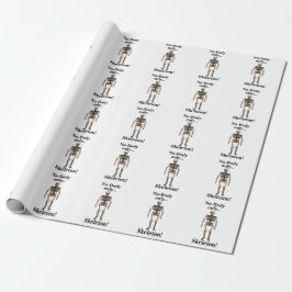 Skelett Kein-Körper Lustig Geschenkpapier
