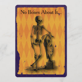 Skelett keine Knochen über es Halloween-Party Einladung