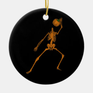 Skelett Keramikornament