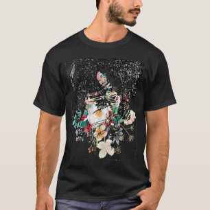 Skelett Klavier spielend Skizze Zeichnung abstrakt T-Shirt