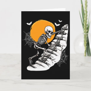 Skelett-Kletter-Halloween-Kostüm Sportliebhaber F Karte