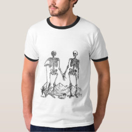 Skelett-Kunst-Mann T-Shirt
