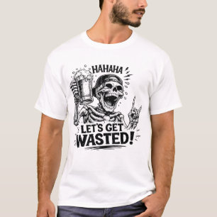 Skelett: Lasst uns uns betrinken T-Shirt