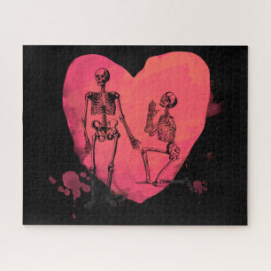 Skelett Liebe Puzzle