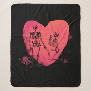 Skelett Liebe Sherpadecke
