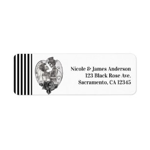 Skelett Liebespaar Hochzeit Tanz Gothic Hochzeit