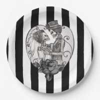 Skelett Liebespaar Hochzeitstanz Gothic Hochzeit